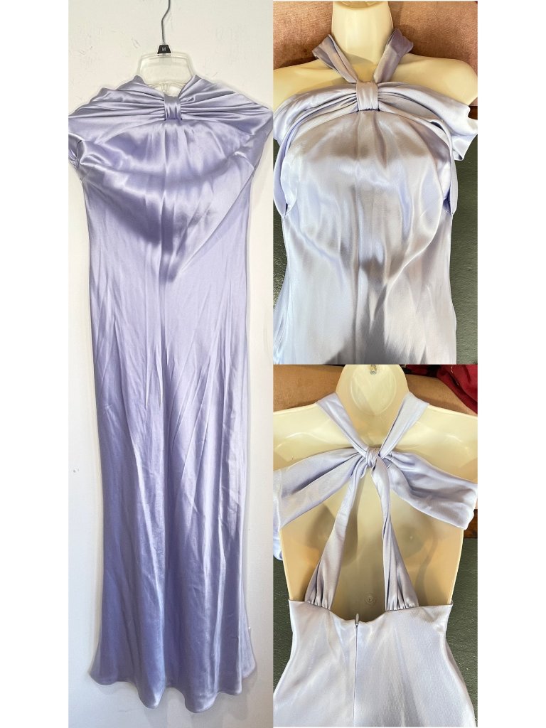 Abs Evening Allen Schwartz Purple Formal Long Dress Women Size 8